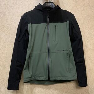 Speed And Strength Fame And Fortune Hooded Motorcycle Jacket Mens US Small